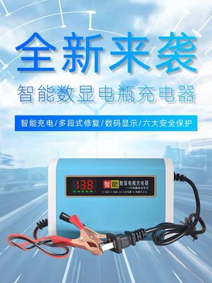 MULTI-STAGE LCD Display 6V/12V 0.8A/3.8A Smart Fully Automatic Battery Float charger / Maintainer