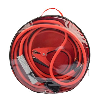 25FT 2 GA Connecting Booster Cables Heavy Duty Jumper Cables For Semi Trucks