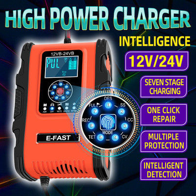 60V 8A 7 Segment Intelligent Automatic Car Battery Charger